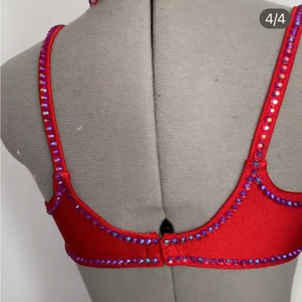 Costume - Custom Tap Dance - EXTREMELY RARE - NEVER WORN - 32B Bra / Sz 2 Jeans - Picture 5 of 14